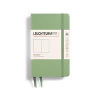 LEUCHTTURM1917 363943 - Taccuino tascabile (A6), copertina rigida, 187 pagine numerate, salvia, bianco