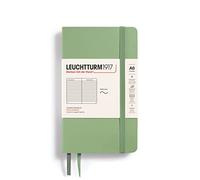 LEUCHTTURM1917 363951 Taccuini Pocket A6, Copertina morbida, 123 pagine numerate, Sage, Righe