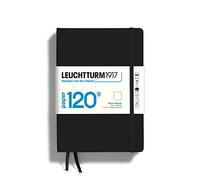 LEUCHTTURM1917 364424 Taccuino 120 g/m² Paper Edition, copertina rigida, Medium (A5), nero, bianco