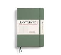 LEUCHTTURM1917 365489 Taccuini Medium A5, Copertina rigida, 251 pagine numerate, Olive, Puntini