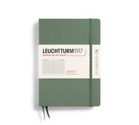 LEUCHTTURM1917 365490 Taccuini Medium A5, Copertina rigida, 251 pagine numerate, Olive, Righe