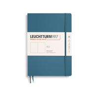 LEUCHTTURM1917 365636 Taccuini Composition B5, Copertina morbida, 123 pagine numerate, Stone Blue, Bianco