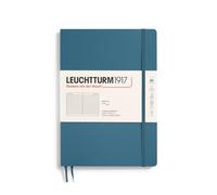 LEUCHTTURM1917 365638 Taccuini Composition B5, Copertina morbida, 123 pagine numerate, Stone Blue, Righe