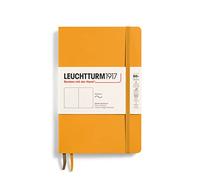 LEUCHTTURM1917 365639 Taccuini Paperback B6+, Copertina morbida, 123 pagine numerate, Rising Sun, Bianco