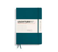 LEUCHTTURM1917 366175 - Taccuino per appunti, B5, copertina rigida, 219 pagine numerate, fogli con puntini, colore verde pacifico