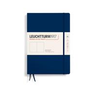 Leuchtturm1917 366177 - Taccuino per appunti, B5, copertina rigida, 219 pagine numerate, fogli bianchi, colore blu marino