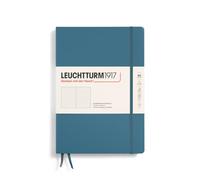 LEUCHTTURM1917 366181 Taccuini Composition B5, Copertina rigida, 219 pagine numerate, Stone Blue, Puntini