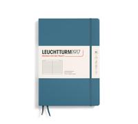 LEUCHTTURM1917 366182 Taccuini Composition B5, Copertina rigida, 219 pagine numerate, Stone Blue, Righe