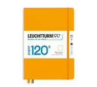 LEUCHTTURM1917 367125 - Taccuino 120 g/m² Paper Edition, copertina rigida, media (A5), rising Sun, bianco