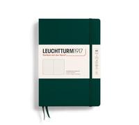 LEUCHTTURM1917 367255 Taccuini Medium A5, Copertina rigida, 251 pagine numerate, Forest Green, Puntini