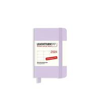 LEUCHTTURM1917 367641 - Agenda settimanale Mini (A7) 2024, 12 mesi, colore: Lilla