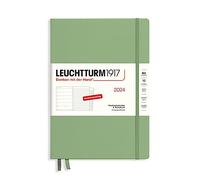 LEUCHTTURM1917 367759 Agenda settimanale e taccuino Composition (B5) 2024, con quaderno extra per indirizzi e anniversari, salvia, tedesco, 12 mesi