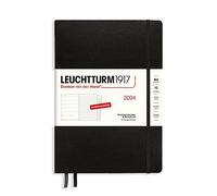 LEUCHTTURM1917 367763 Agenda settimanale e taccuino Composition (B5) 2024, con quaderno extra per indirizzi e anniversari, nero, tedesco, 12 mesi