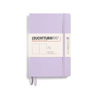 LEUCHTTURM1917 368155 Paperback (B6+), copertina morbida, 123 pagine numerate, lilla, bianco