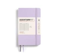 LEUCHTTURM1917 368160 Taccuini Pocket A6, Copertina morbida, 123 pagine numerate, Lilac, Righe
