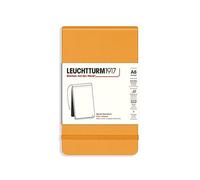 LEUCHTTURM1917 368164 Blocco note Pocket A6, Copertina rigida, 184 pagine numerate, Rising Sun, Bianco