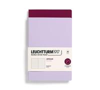 LEUCHTTURM1917 368175 Jottbook A5, 59 pagine numerate, Puntini, Lilac + Port Red, confezione doppia