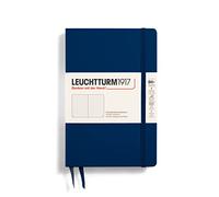 LEUCHTTURM1917 368509 Taccuini Paperback B6+, Copertina rigida, 219 pagine numerate, Blue Mare, Puntini