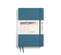 LEUCHTTURM1917 368512 Taccuini Paperback B6+, Copertina rigida, 219 pagine numerate, Stone Blue, Puntini