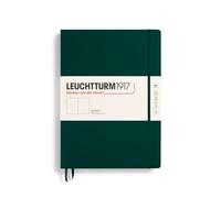 LEUCHTTURM1917 370263 Taccuini Master Classic A4+ Copertina rigida, 235 pagine numerate, Forest Green, Bianco