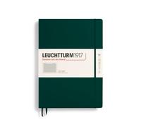 LEUCHTTURM1917 370266 Taccuini Master Classic A4+ Copertina rigida, 235 pagine numerate, Forest Green, Quadretti