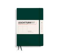 LEUCHTTURM1917 370278 Taccuini Composition B5, Copertina rigida, 219 pagine numerate, Forest Green, Bianco