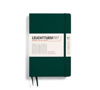 LEUCHTTURM1917 370289 Taccuini Paperback B6+, Copertina rigida, 219 pagine numerate, Forest Green, Righe