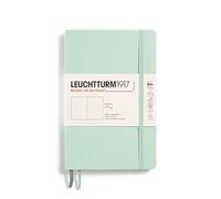 LEUCHTTURM1917 370320 Taccuini Paperback B6+, Copertina morbida, 123 pagine numerate, Mint Green, Bianco