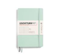 LEUCHTTURM1917 370321 Taccuino Paperback (B6+), copertina morbida, 123 pagine numerate, verde menta, punteggiato