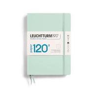 LEUCHTTURM1917 370344 Taccuini Medium A5 120 g/m² Paper Edition, Copertina rigida, 203 pagine numerate, Mint Green, Puntini