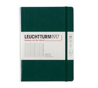 LEUCHTTURM1917 370360 Rubrica Medium A5, Copertina rigida, Forest Green