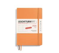 LEUCHTTURM1917 370566 - Agenda settimanale 2025, formato A5, copertina morbida, 12 mesi, 80 g, a righe, albicocca