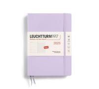 LEUCHTTURM1917 370734 agenda e quaderno settimanale Medio (A5) 2025, Lilac, Inglese