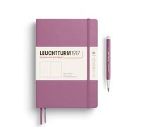 LEUCHTTURM1917 372184 Taccuini Medium A5, Copertina rigida, 251 pagine numerate, Dusty Rose, Bianco