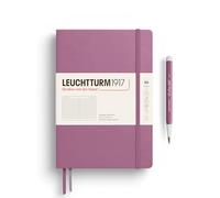 Leuchtturm1917 Taccuino Medium A5 372186 – Copertina rigida, 251 pagine numerate, Righe, Dusty Rose