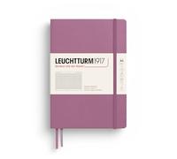 LEUCHTTURM1917 372187 Taccuini Medium A5, Copertina rigida, 251 pagine numerate, Dusty Rose, Quadretti