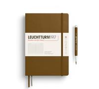 LEUCHTTURM1917 372198 Taccuini Medium A5, Copertina rigida, 251 pagine numerate, Spice Brown, Righe