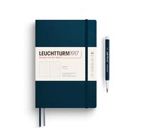 LEUCHTTURM1917 372205 Taccuini Medium A5, Copertina morbida, 123 pagine numerate, Deep Sea, Puntini