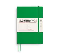 LEUCHTTURM1917 372207 Taccuini Medium A5, Copertina morbida, 123 pagine numerate, Spring Leaf, Bianco | 123 pagine numerate, 2 segnalibri, indice del contenuto, tasca pieghevole, rilegatura a filo, 80 g/m², senza acidi