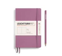 LEUCHTTURM1917 372369 Taccuini Paperback B6+, Copertina morbida, 123 pagine numerate, Dusty Rose, Bianco