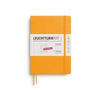 LEUCHTTURM1917 372473 agenda e taccuino settimanale Medium (A5) 2026, 12 mesi, Rising Sun, Tedesco