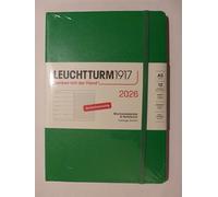 LEUCHTTURM1917 372476 agenda e taccuino settimanale Medium (A5) 2026, 12 mesi, Spring Leaf, Tedesco