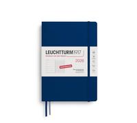 LEUCHTTURM1917 372480 agenda e taccuino settimanale Medio (A5) 2026, 12 mesi, Marina, Tedesco