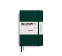 LEUCHTTURM1917 372538 Paperback (B6+) 2026, 12 mesi, verde forestale, tedesco