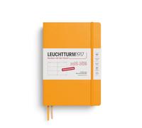 LEUCHTTURM1917 372629 Agenda settimanale Medium (A5) 2026, 18 mesi 07.2025-12.2026, copertina rigida, Rising Sun, tedesco