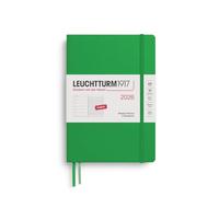 LEUCHTTURM1917 372657 agenda e quaderno settimanale Medio (A5) 2026, Spring Leaf, Inglese