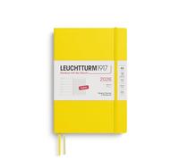 LEUCHTTURM1917 372676 agenda e quaderno settimanale Medio (A5) 2026, Copertina morbida, Limone, Inglese