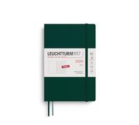 LEUCHTTURM1917 372689 agenda settimanale e quaderno Paperback (B6+) 2026, copertina morbida, verde foresta, inglese