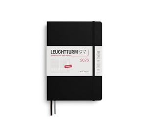 LEUCHTTURM1917 372759 Agenda settimanale 2026, nero, inglese