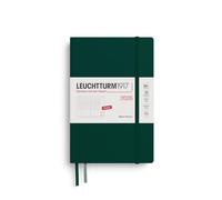 LEUCHTTURM1917 372769 Agenda settimanale Paperback (B6+) 2026, verde foresta, inglese